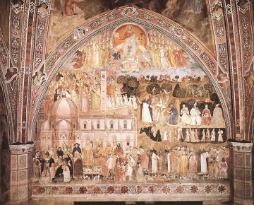  in Art Painting - The Church Militant And Triumphant 1365 Quattrocento painter Andrea da Firenze